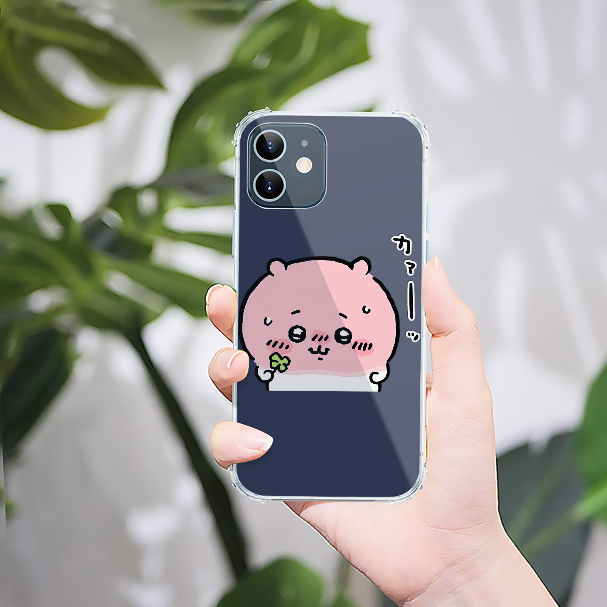 （画像用） ちいかわ ちいかわ Chii-kawa chiikawa 【iPhone 12シリーズ対応】透明スマホケース（クリアソフトケース）
